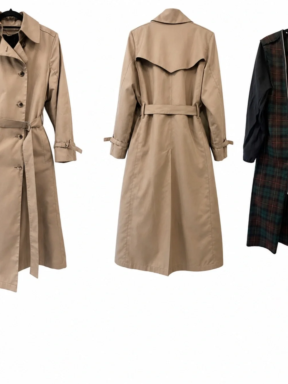 Vintage 1980 London Fog Double-Breasted Cindy Trench Coat Removable Wool Liner